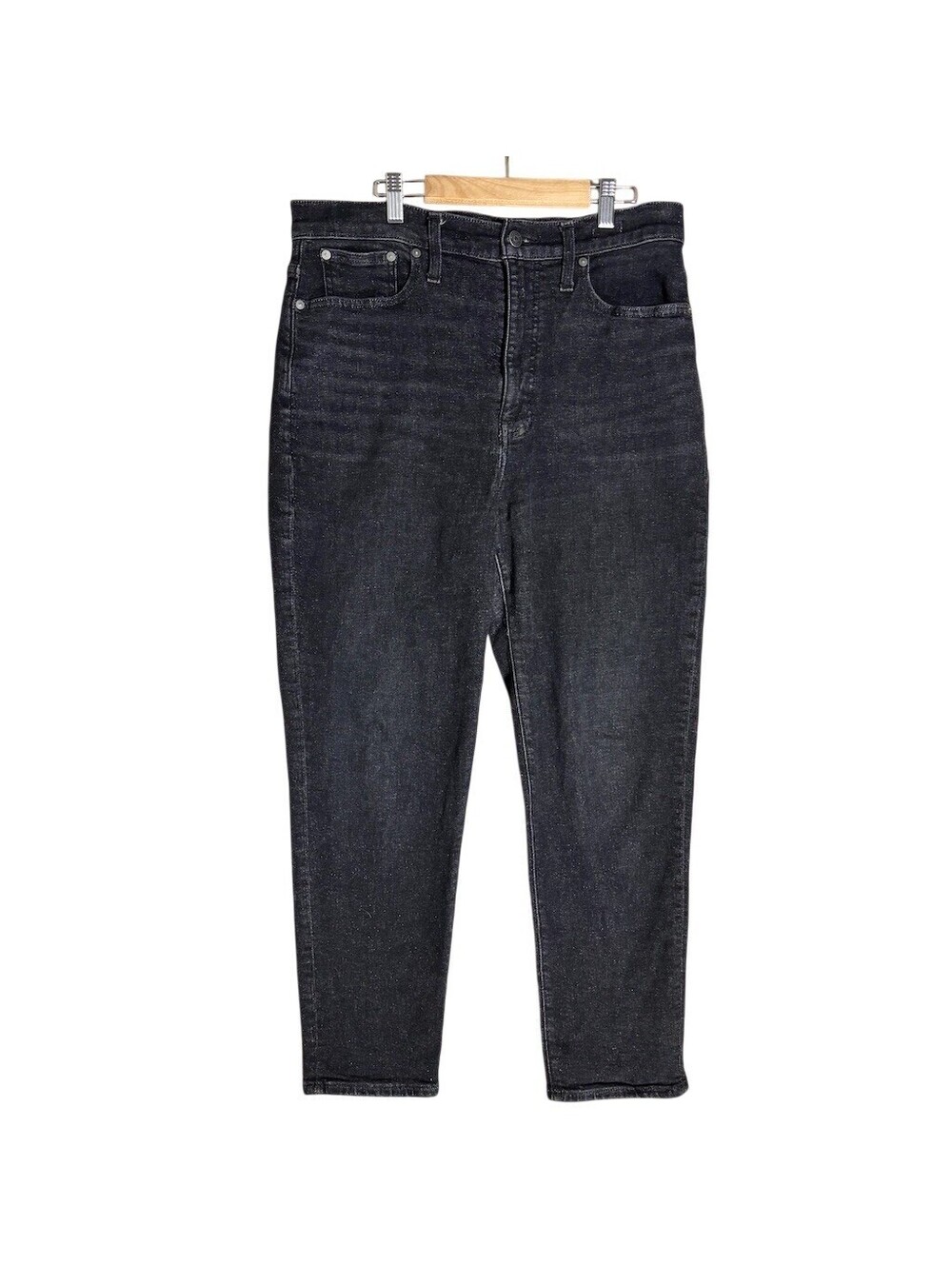 Madewell Jeans Womens Size 28 Black High Rise Straight Leg 5-Pocket Denim